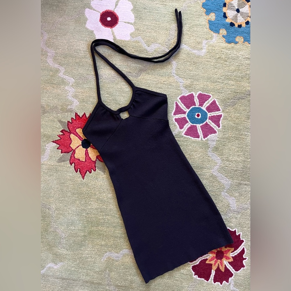 For Love and Lemons Black Mona Mini Dress. New with tags